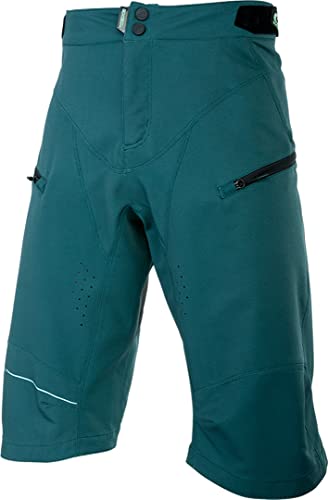 O'NEAL | Mountainbike-Hose | MTB Mountainbike DH Downhill FR Freeride | Wasserdichtes, Atmungsaktives Material, 100% Polyester | Rockstacker Shorts | Erwachsene | Grün | Größe 32/48 von O'NEAL