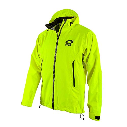 O'NEAL | Mountainbike-Jacke | MTB Mountainbike DH Downhill FR Freeride | Wasserdicht, Unterarmbelüftung, Soft-Touch-Material | Tsunami Rain Jacket | Erwachsene | Neon-Gelb | Größe XXL von O'NEAL