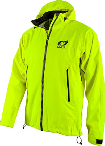 O'NEAL | Mountainbike-Jacke | MTB Mountainbike DH Downhill FR Freeride | Wasserdicht, Unterarmbelüftung, Soft-Touch-Material | Tsunami Rain Jacket | Erwachsene | Neon-Gelb | Größe XXL von O'NEAL