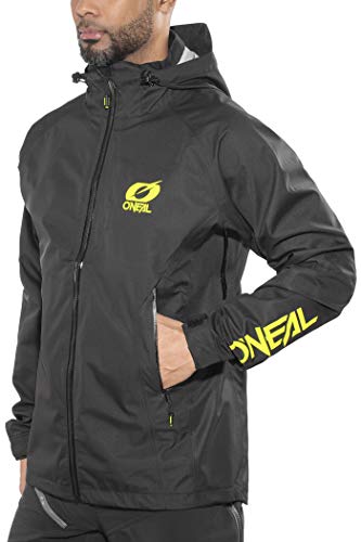 O'NEAL | Mountainbike-Jacke | MTB Mountainbike DH Downhill FR Freeride | Wasserdicht, Unterarmbelüftung, Soft-Touch-Material | Tsunami Rain Jacket | Erwachsene | Schwarz | Größe L von O'NEAL