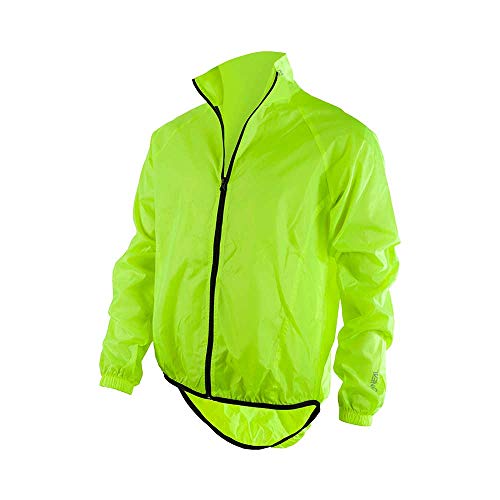 O'NEAL | Mountainbike-Regenjacke | Mountainbike MTB Downhill BMX | Wasserabweisend & atmungsaktiv, Elastische Bündchen, Reflektierender Print | Breeze Rain Jacket | Erwachsene | Neon-Gelb | Größe XS von O'NEAL