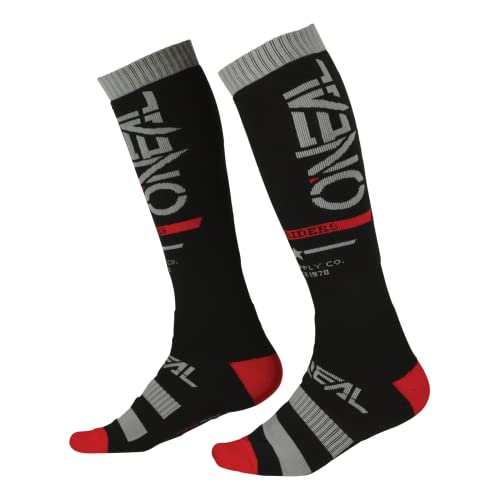 O'NEAL | Mountainbike Motocross Socken | MTB Downhill Freeride | Schweißabsorbierend, Verstärkter Fersen & Sohlenbereich | Pro MX Squadron V.22 Socken | Unisex | Erwachsene | Schwarz | One Size von O'NEAL