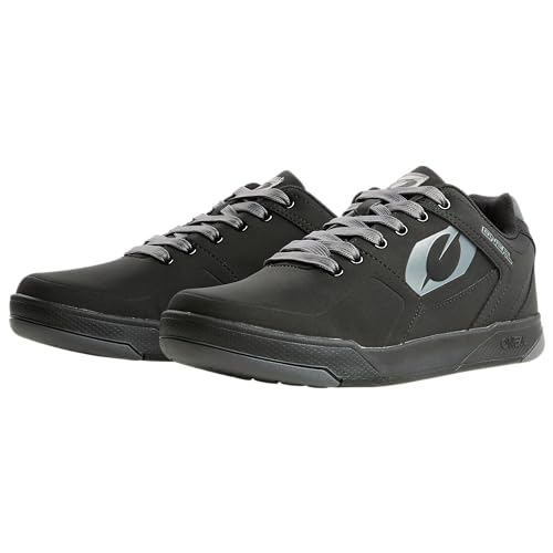 O'NEAL | Mountainbike-Schuhe | MTB Downhill Freeride | Gleichgewicht zwischen Grip & Fußrepositionierung, Waben-Sohle | Pinned Flat Pedal Shoe Edition TBS | Erwachsene | Schwarz Grau | Größe 43 von O'NEAL