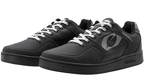 O'NEAL | Mountainbike-Schuhe | MTB Downhill Freeride | Gleichgewicht zwischen Grip & Fußrepositionierung, Waben-Sohle | Pinned Flat Pedal Shoe Edition TBS | Erwachsene | Schwarz Grau | Größe 46 von O'NEAL