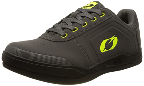 O'NEAL | Mountainbike-Schuhe | MTB Downhill Freeride | Vegan | SPD-Pedalplatten-kompatibel, Oberseite: haltbares und leichtes PU, atmungsaktiv | Pinned SPD V.22 Shoe | Erwachsene | Grau Neon-Gelb | 40 von O'NEAL