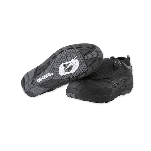 O'NEAL Mountainbike Schuhe Loam WP SPD Schuhe Vegan I Atmungsaktiv & wasserdicht I MTB Downhill Freeride | Unisex MTB Schuhe Herren Damen I Schwarz I Größe 38 von O'NEAL