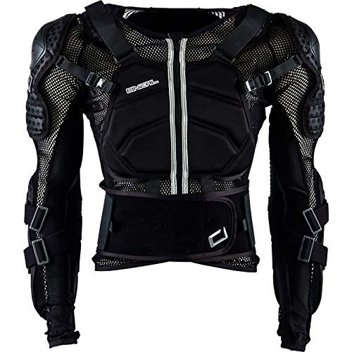 O'NEAL | Protektoren-Jacke | Kinder | Motocross Enduro | Verstellbare Stretchbänder, Hochschlagfestes IPX®-Material, Mesh-Paneele zur Kühlung | Underdog Protector Jacke Youth | Schwarz | Größe S von O'NEAL