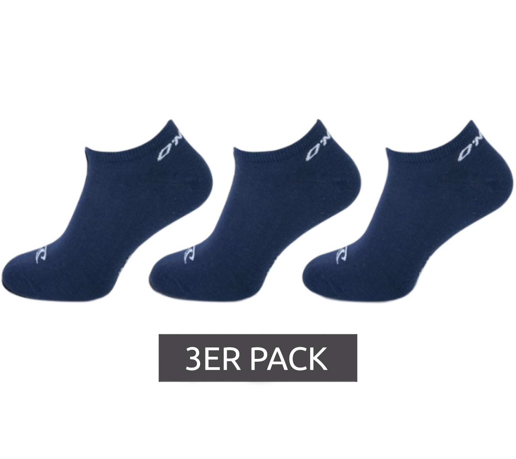 3 Paar O´NEILL Strümpfe Sport-Socken Sneaker Socks 730003 Marine Blau von O´NEILL