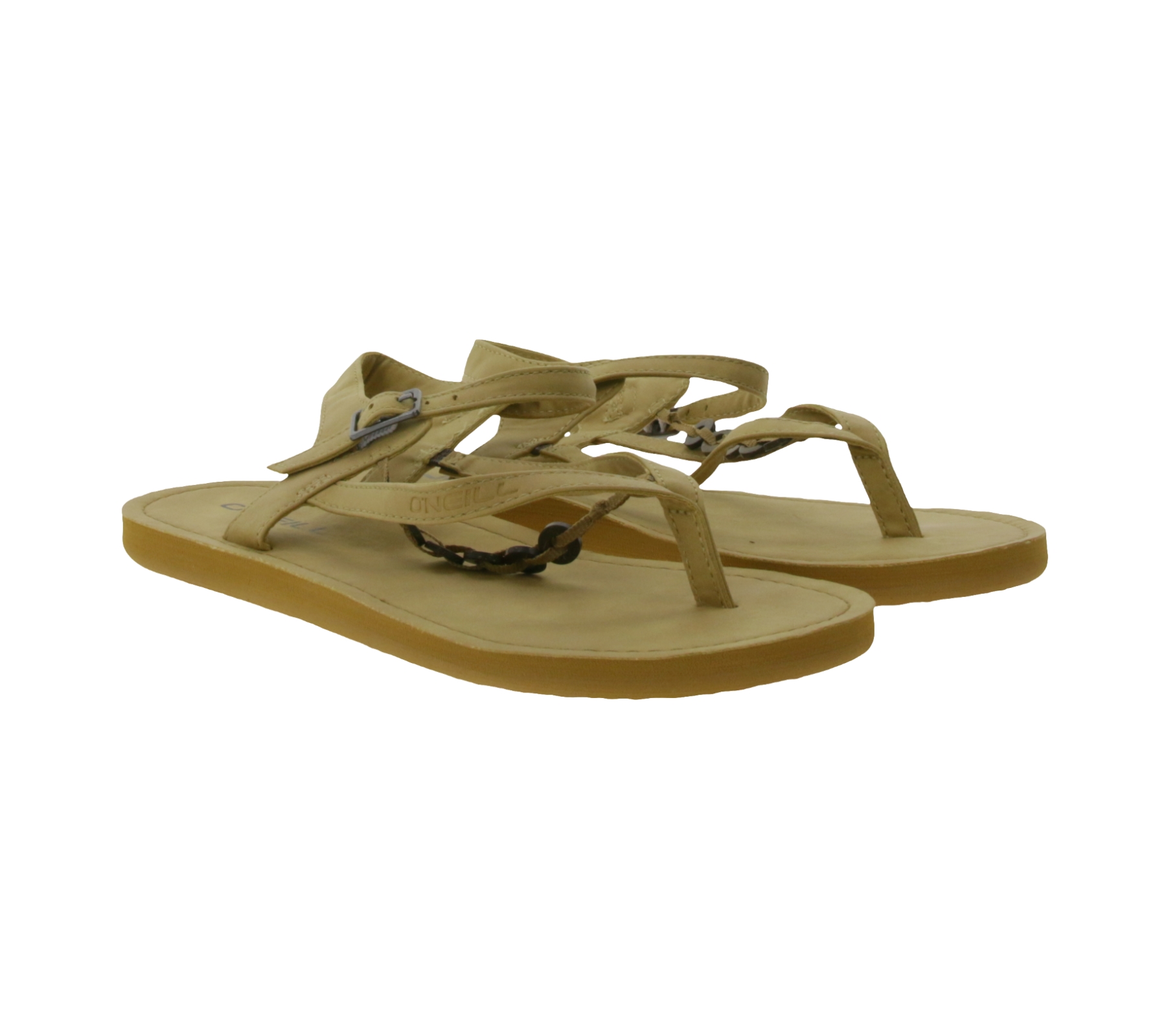 O´NEILL Batida Coco Damen Zehen-Trenner bequeme Sandalen für den Sommer 0A9502 7771 Hellbraun von O´NEILL