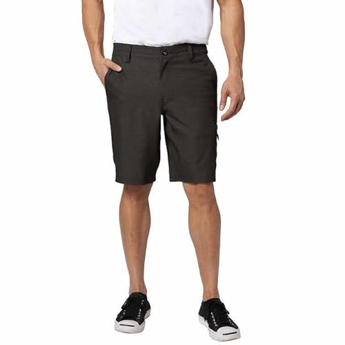 O'NEILL Herren Hybrid Cargo Shorts, 50,8 cm Außennaht, Black / Curl, 48 von O'NEILL