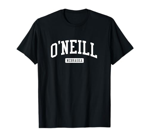 O'Neill Nebraska T-Shirt im Vintage-Stil - Damen & Herren, Schwarz, S von O'Neill Nebraska T-Shirts & Sweatshirts