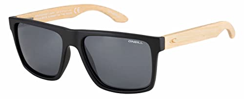 O'Neill Men's Polarized Sunglasses - Matte black / Bamboo / Solid smoke Lens - ONHARWOOD2.0-104P size 57-17-142 mm… von O'Neill