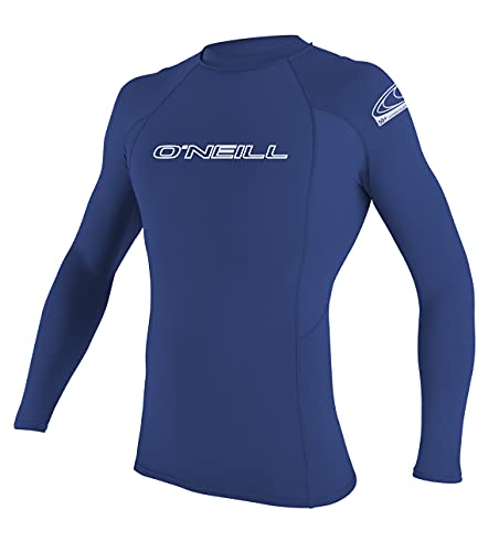 O'NEILL Herren Basic Skins L/S Crew Rash Guard-Shirt, Pacific, 3XL von O'Neill