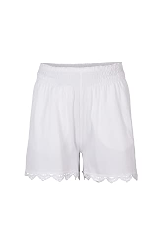 O'NEILL Damen AVA Smocked Shorts Kurze Hosen, 11010 Schneeweiß, M-L von O'Neill