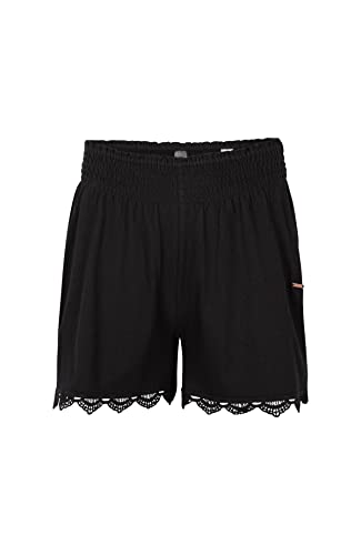 O'NEILL Damen AVA Smocked Shorts Kurze Hosen, 19010 Schwarz, L/XL von O'Neill