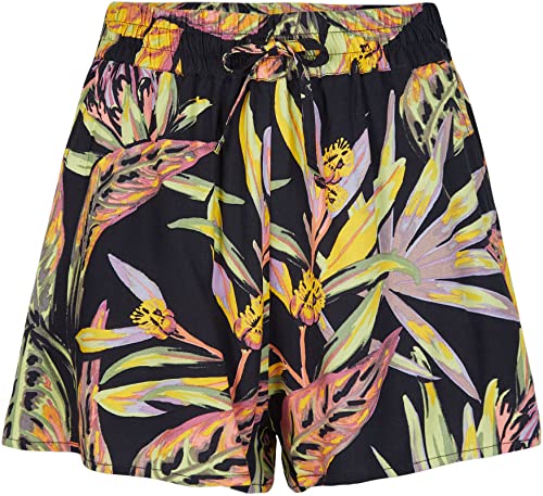 O'Neill Damen Amiri Strandshorts Shorts, 39033 Schwarze Tropische Blume, OneSize von O'Neill