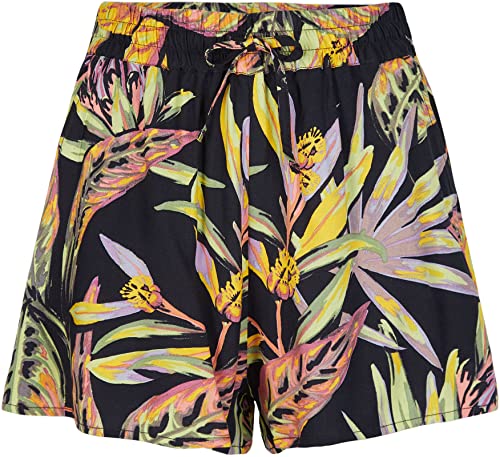 O'NEILL Damen Amiri Beach Shorts Kurze Hosen, 39033 Schwarze Tropische Blume, XL-XXL von O'Neill