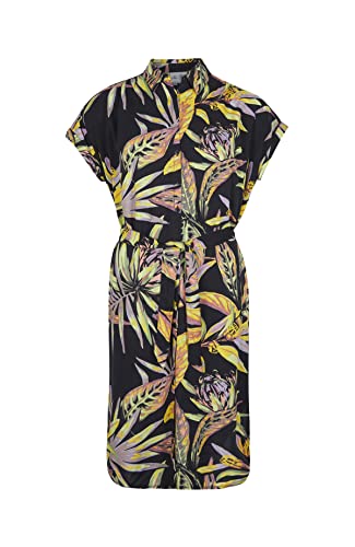 O'NEILL Damen Cali Beach Shirt Lässiges Kleid, 39033 Black Tropical Flower, S-M von O'Neill