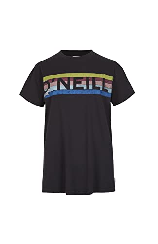 O'NEILL Damen Connective Graphic Long T-Shirt, 19010 Schwarz, X XX-Large von O'Neill