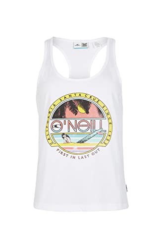 O'NEILL Damen Connective Graphic Tank Top T-Shirt, 11010 Schneeweiß, 0 von O'Neill