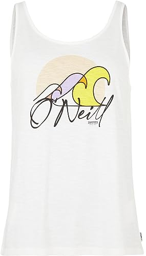 O'NEILL Damen Luana Graphic Tank Top T-Shirt, 11010 Schneeweiß, Small-Medium von O'Neill