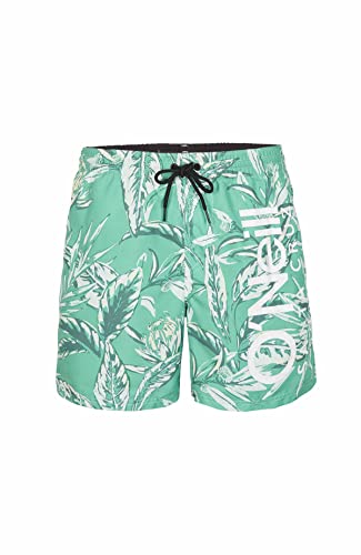 O'NEILL Herren Cali Floral 16" Swim Shorts Badehose, 36031 Green Tonal Flower, XL-XXL von O'Neill