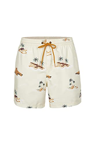 O'NEILL Herren Cali Print 15" Swim Shorts Badehose, 37515 Beige Lost Island, XL-XXL von O'Neill