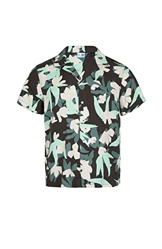 O'NEILL Herren Camorro Shirt Hemd, 38012 Grey Art Flower, M/L von O'Neill