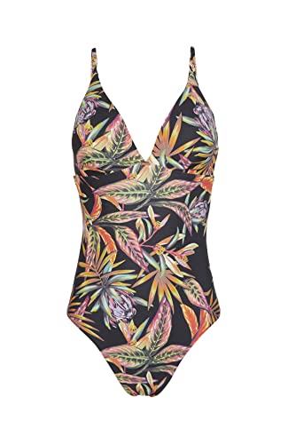 O'NEILL Sunset Swimsuit 39033 Black Tropical Flower, Regulär für Damen, 39033 Black Tropical Flower von O'Neill