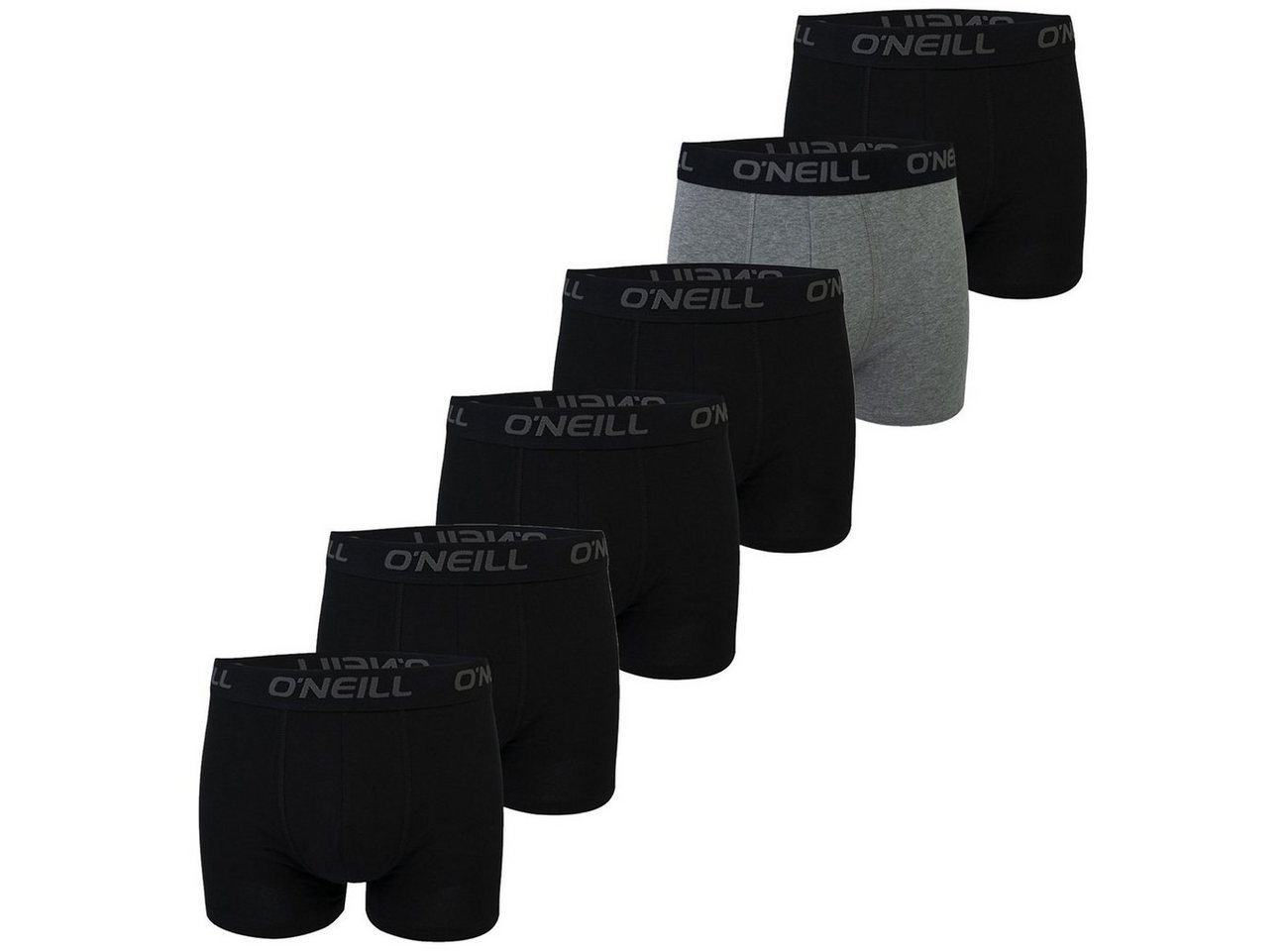 O'Neill Boxershorts Men boxer O'Neill plain Multipack (6-St) mit Logo Webbund von O'Neill