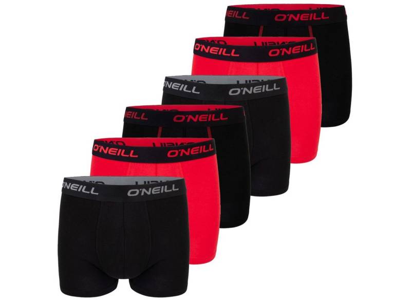O'Neill Boxershorts Herren Retroshorts Männer Unterwäsche (Vorteilspack, 6-St) Basic Boxer mit Stretch von O'Neill
