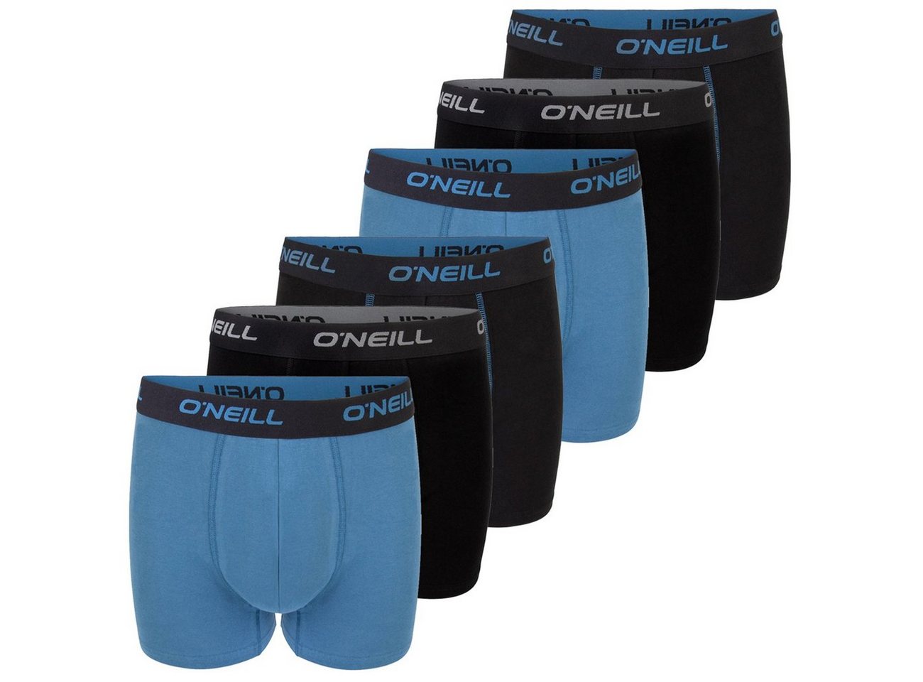 O'Neill Boxershorts Herren Retroshorts Männer Unterwäsche (Vorteilspack, 6-St) Basic Boxer mit Stretch von O'Neill