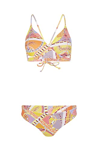 O'Neill Damen BAAY-MAOI Set Bikini, 32013 Yellow Scarf Print, Regular von O'Neill