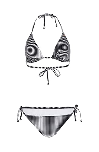 O'Neill Damen Capri BONDEY Bikini, 39041 Black Simple Stripe, Regular von O'Neill