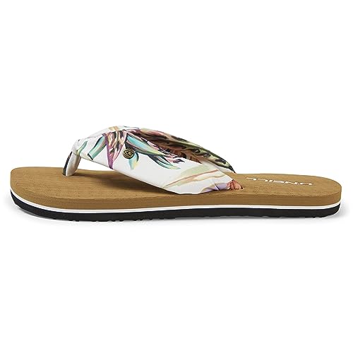 Oneill W Ditsy Sun Bloom Sandals Mehrfarbig - Luftige schöne Damen Sandalen, Größe EU 40 - Farbe White Tropical Flower von O'Neill