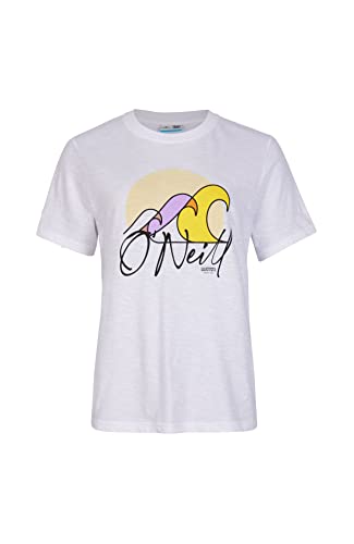 O'NEILL Damen Luano Graphic T-Shirt, 11010 Schneeweiß, L/XL von O'Neill