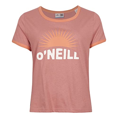 O'NEILL Damen Marri Ringer T-Shirt, 14023 Ash Rose, L/XL von O'Neill