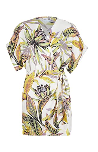 O'NEILL Damen Oliana Wrap Dress Lässiges Kleid, 31022 White Tropical Flower, L-XL von O'Neill