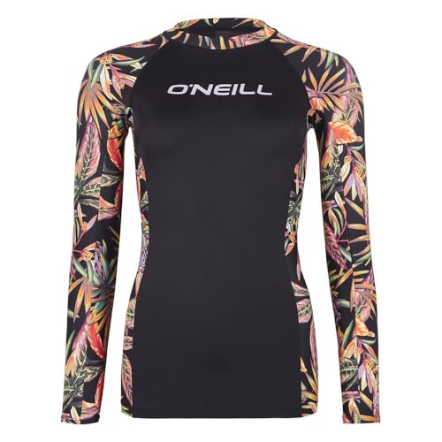 O'Neill Damen Surf Shirt Anglet Black Tropical Flower L von O'Neill