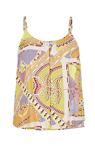 O'NEILL Damen Tiare Woven Tank Top T-Shirt, 32013 Yellow Scarf Print, 0 von O'Neill