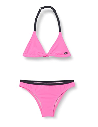 O'Neill Girl's Essential Triangle Girls Bikini Set, Rosa Shocking, 116 von O'Neill