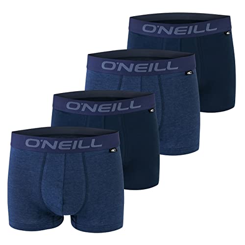 O'Neill Herren Basic Boxer-Short | Sport-Unterwäsche für alle Anlässe im 2er Set | Blau Melange XXL von O'Neill