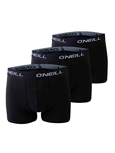 O'Neill Herren Basic Boxer-Short | sportlicher Begleiter für den Alltag im 3er Set | Schwarz L von O'Neill