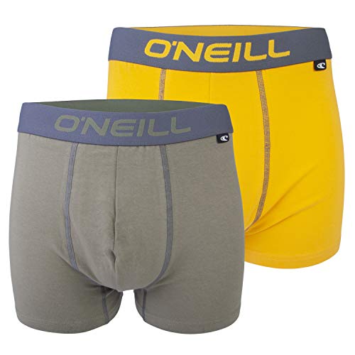 O'Neill Herren | Boxer-Short | Basic-Line | 2er Set | für jeden Tag (Khaki Gold, XXL) von O'Neill