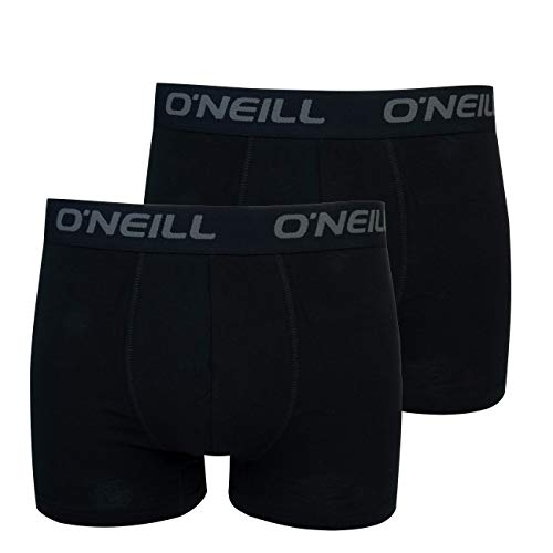 O'Neill Herren Boxer-Short Plain 2-Pack I Black (6969) I S von O'Neill