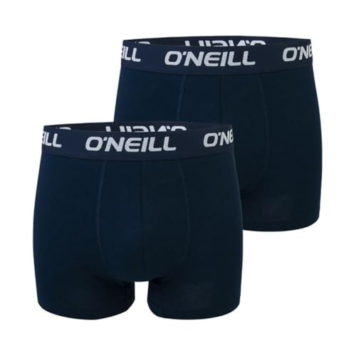O'Neill Herren Boxer-Short Plain 2-Pack I Marine Marine (4949) I M von O'Neill