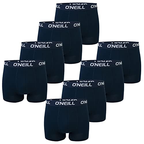 O'Neill Herren Boxershort Uni Sport Boxer S M L XL XXL 95% Baumwolle Unterhose 8er Pack, Größe:S, Packgröße:8er Pack, Vorteilspacks:8X Marine Marine (4949P) von O'Neill