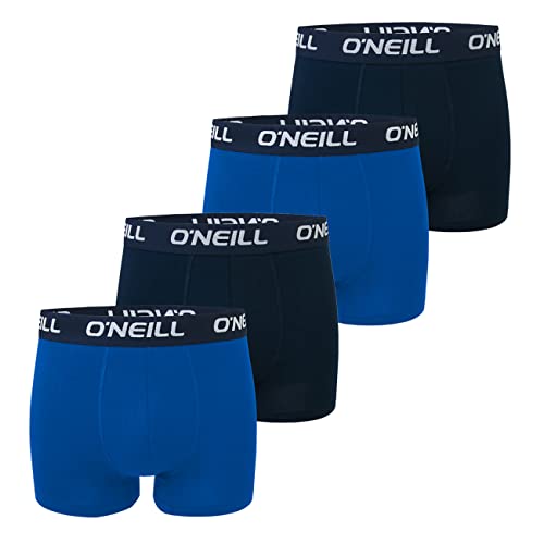 O'Neill Herren Boxershort Uni Sport Boxer S M L XL XXL 95% Baumwolle Unterhose 4er Pack, Größe:L, Packgröße:4er Pack, Vorteilspacks:4X Cobalt Marine (4749P) von O'Neill