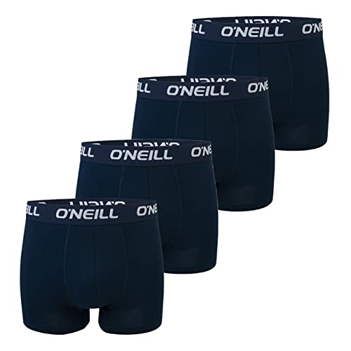 O'Neill Herren Boxershort Uni Sport Boxer S M L XL XXL 95% Baumwolle Unterhose 4er Pack, Größe:S, Packgröße:4er Pack, Vorteilspacks:4X Marine Marine (4949P) von O'Neill