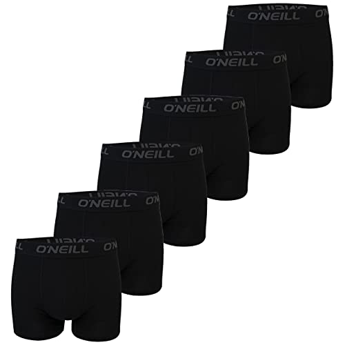 O'Neill Herren Boxer Uni 6er Pack, Größe:M, Farbe:2X Black (6969P) von O'Neill